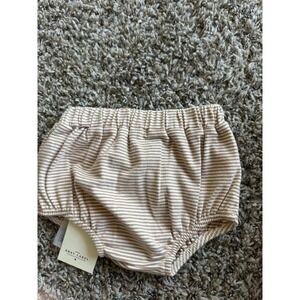 Gray‎ Label Baby Bloomers Beige Striped Elastic Waistband 6-9 Months